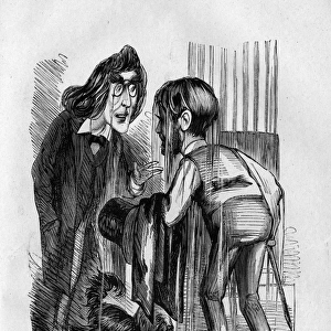 Caricature, Henry Irving and Bram Stoker