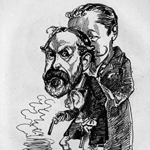 Caricature of Henry Labouchere, politician and writer
