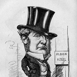 Caricature, Mr Cooper of the Albion Hotel