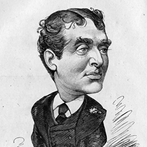 Caricature of William J Florence, actor and writer