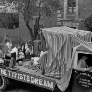 Typists Dream Carnival Float Print, H C Thomas Ltd Van Typists Dream Carnival Float Print, H C Thomas Ltd Van