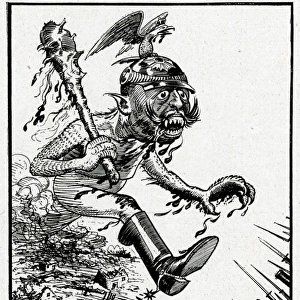 Cartoon, Fee-Fi-Fo-Fum, WW1