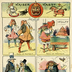 Cartoon, Kaiser Kabot, WW1