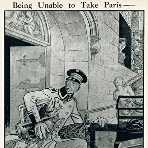 Cartoon, Being Unable to Take Paris, WW1