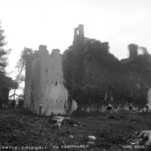 Early 20th Century Print of Castle Caldwell, Co. Fermanagh