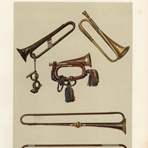 Cavalry bugle and trumpets