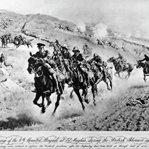 Charge of the mounted brigade at El-Mughar, 1917