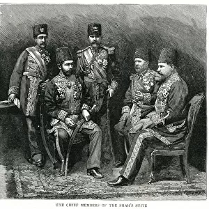 Chief members of the Shah of Persias suite