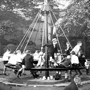 Children's playground, probably 1940s