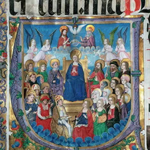 Choirbook number 3. Gregorian chant. 15th. century. Coronati