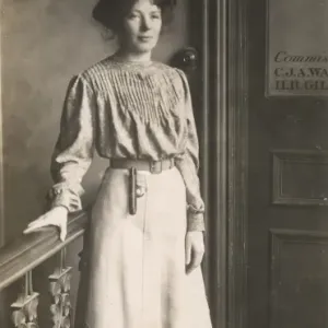 Christabel Pankhurst Print - Portrait of a Leading Suffragette Christabel Pankhurst Print - Portrait of a Leading Suffragette