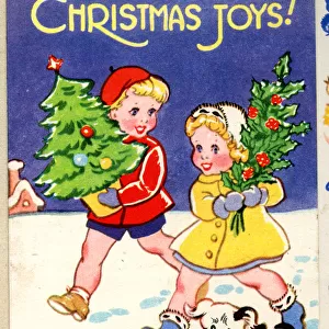 Christmas card, Christmas Joys