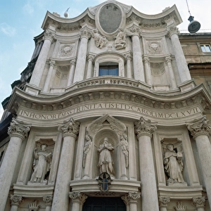 The Church of Saint Charles at the Four Fountains (1634) by