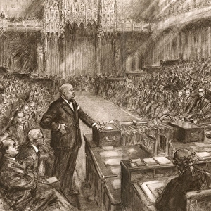 Churchill as Leader of the Opposition in House of Commons