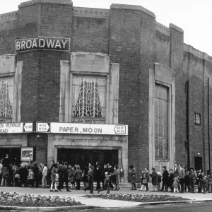 Cinema Queue at Letchworth Garden City Print circa 1969 Cinema Queue at Letchworth Garden City Print circa 1969
