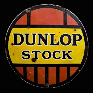 Circular sign for Dunlop Stock