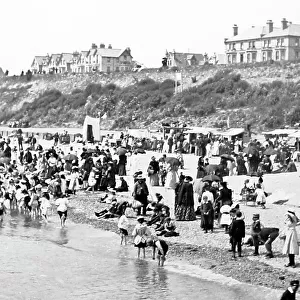Clacton on Sea beach, Victorian period