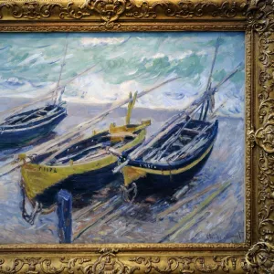 Claude Monet (1840-1926). Three Fishing Boats, 1886