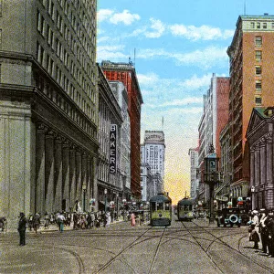 Cleveland, Ohio, USA - Euclid Avenue and East 9th Street