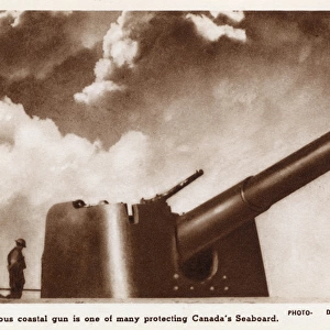 Coastal gun protecting the Canadian seaboard - WW2