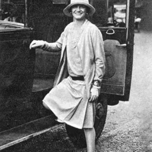 Coco Chanel by Car in Biarritz 1928 Print Coco Chanel by Car in Biarritz 1928 Print