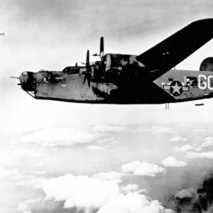 Consolidated B-24, 4299949, on Freidrichshafen raid
