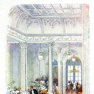 A Corner of the Foyer, Claridge's Hotel, London