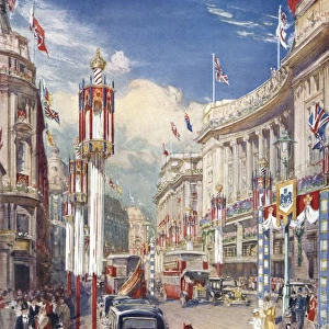 Coronation 1937 - Regent Street decorated