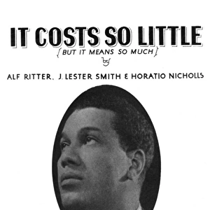 It costs so little by Hutch - Music Sheet Cover