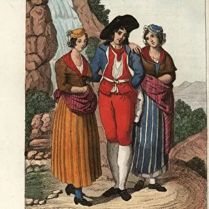 Costume of the Canton of Valais, Switzerland, 18th century