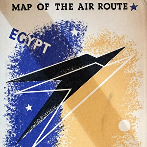 Cover design, Imperial Airways air route map, 1935