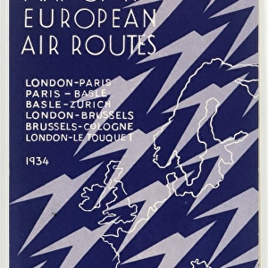Cover design, Imperial Airways map