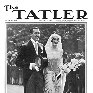 Front cover of Tatler featuring wedding of Alec Cunningham R