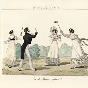 The creole game or flying ring game, early 19thc century