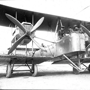 Crew inspection of the Vickers Vimy