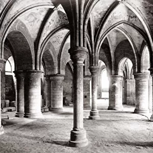 The crypt, Canterbury Cathedral, c. 1870 s