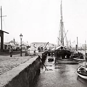 Customs Quay and ships, Cadiz, Spain, c. 1890