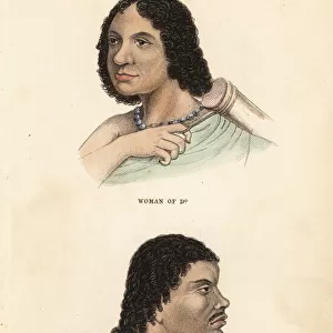 Cutthroat man and woman from Bioko island