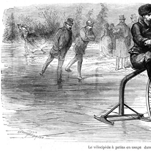 Cycling on ice skates