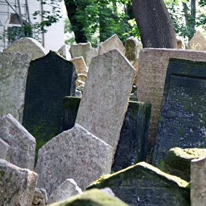 Czech Republic. Prague. Old Jewish Cemetery. Was in use