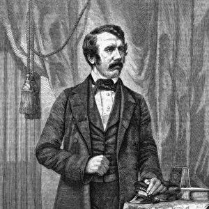 David Livingstone with map