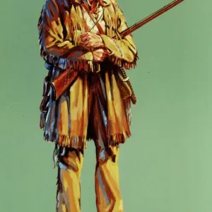Davy Crockett Print - 19th Century American Folk Hero Davy Crockett Print - 19th Century American Folk Hero