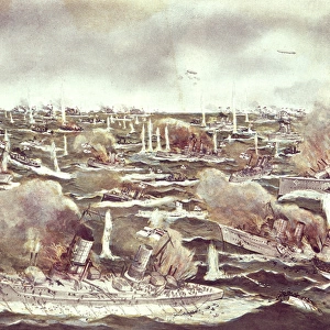Daytime scene, Battle of Jutland, WW1