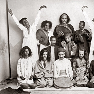 Dervish dancers, Egypt, circa 1890