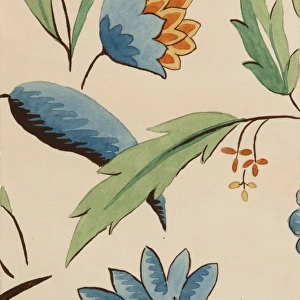 Design for Woven Textile with flowers