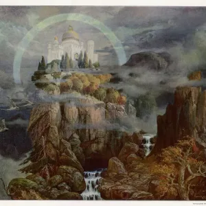 Die Gralburg Print - The Castle of the Grail Die Gralburg Print - The Castle of the Grail