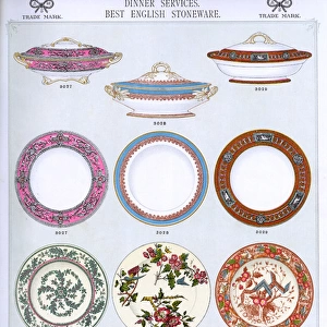 Dinner Services, Best English Stoneware, Plate 5