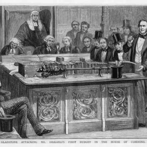 Disraeli's First Budget Print