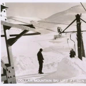 Dollar Mountain Ski Lift, Sun Valley, Idaho, USA