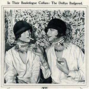 Dolly Sisters wearing the Bulldog collar 1924